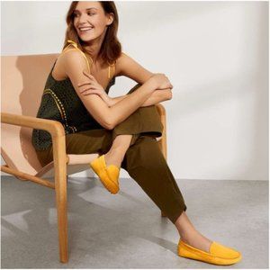 M. Gemi Felize mustard yellow suede loafer 6.5